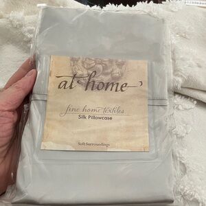 Soft Surroundings Gray Silk Pillowcase